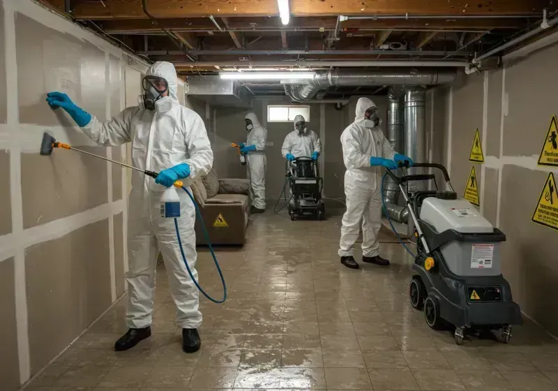 Basement Moisture Removal and Structural Drying process in Crawford County, IL